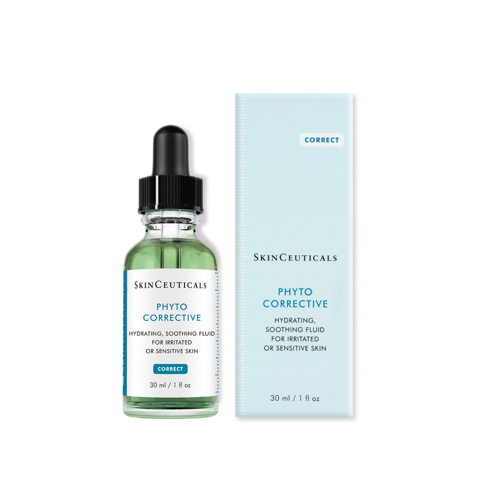 SkinCeuticals Phyto Corrective bottle and packaging on a white background